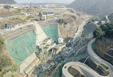 立野ダム（建設中）　運転再開Ver