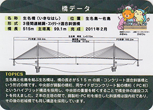 生名橋　2023.3　ゆめしま海道橋カード