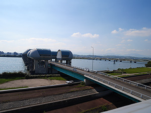 長良川河口堰　ダム印