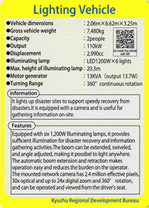 照明車（英語版）　九州インフラカード