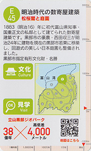 立山黒部ジオカード　Ｅ（黒部川扇状地）エリア