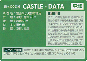 蓮沼城　とやま城郭カード　No.85